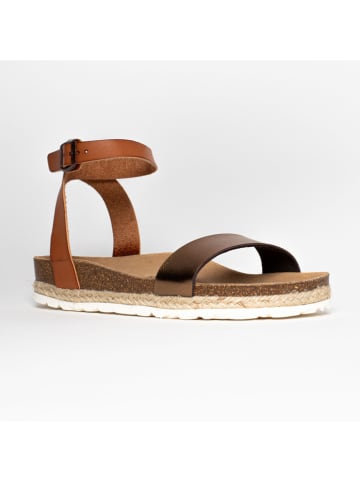 Blue Bay Sandalen "Wellington" in Hellbraun