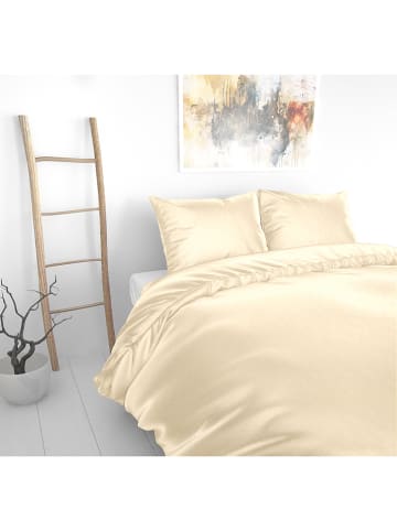 Sleeptime Komplet pościeli "Beauty Skin Care" w kolorze kremowym z mikrofibry