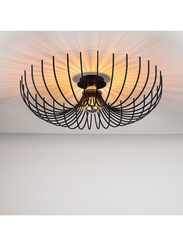 ABERTO DESIGN Lampa sufitowa w kolorze czarnym - wys. 16 x  Ø 56 cm
