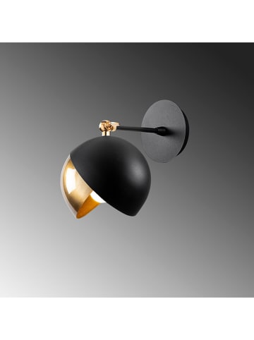 Opviq Wandlamp "Berceste" zwart/goudkleurig - (B)20 x (H)25 cm