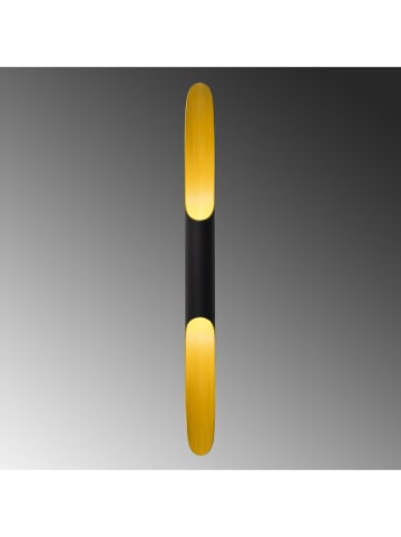 ABERTO DESIGN Wandleuchte in Schwarz/ Gold - (B)10 x (H)100 cm