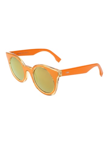 Fendi Damen-Sonnenbrille in Orange/ Gelb