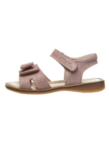 POM POM Leder-Sandalen in Rosa