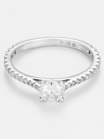 DIAMANTA Weißgold-Ring "Solitaire Royal" mit Diamant