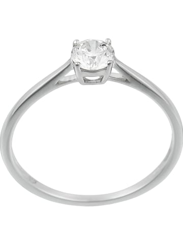 DIAMANTA Weißgold-Ring "Solitaire Impérial" mit Diamant