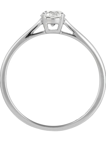 DIAMANTA Witgouden ring "Solitaire impérial" met diamant