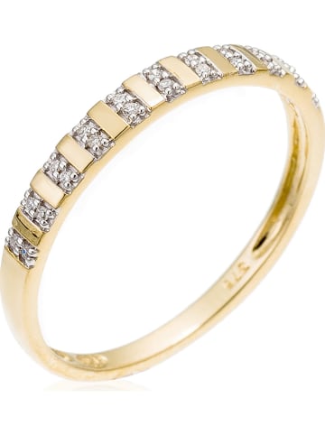 LA MAISON DE LA JOAILLERIE Złoty pierścionek "Linéa" z diamentami