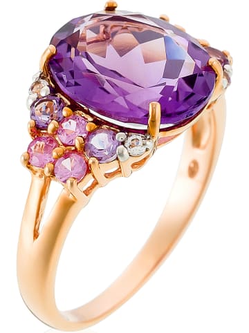 DIAMANTA Gouden ring "Filtre d'amour" met edelstenen