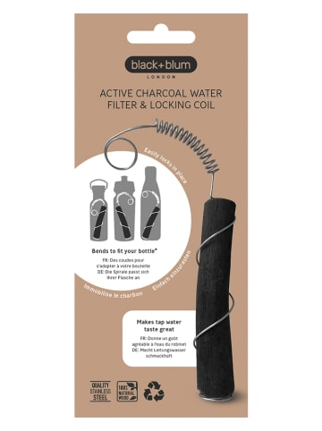 Black+Blum Filtr w kolorze czarnym z węglem aktywnym - dł. 12 cm