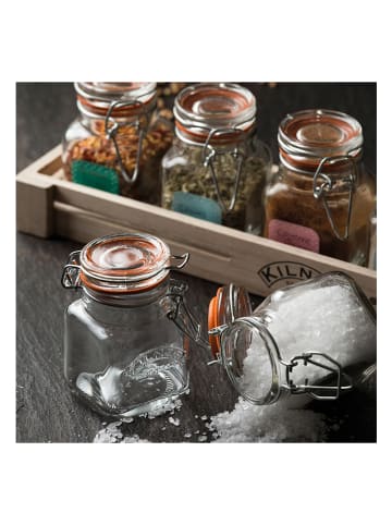 Kilner 6-delige set: kruidenpotjes transparant - 6x 70 ml