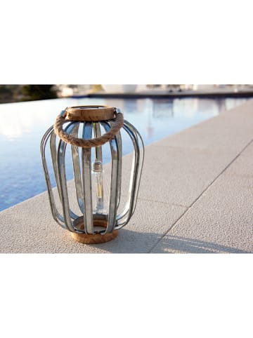 lumisky Lampa solarna LED "Java" w kolorze brązowo-srebrnym - wys. 45 cm