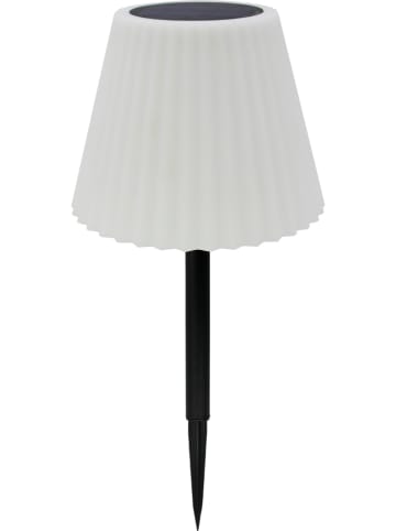 lumisky Solarna lampa LED "Lady Spike" w kolorze biało-czarnym - wys. 62 x Ø 20 cm