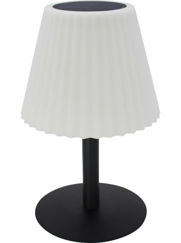 lumisky Solarna lampa LED "Lady Spike" w kolorze biało-czarnym - wys. 62 x Ø 20 cm