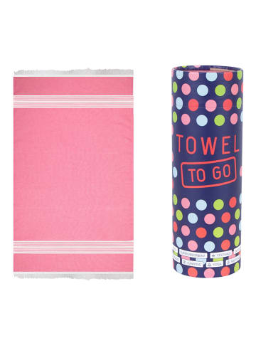 Towel to Go Strandtuch "Towel To Go" in Pink - (L)170 x (B)95 cm
