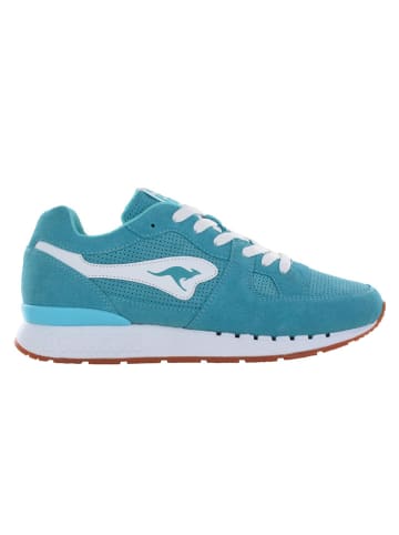 KangaROOS Originals Leder-Sneakers "Coil R1 SS18" in Türkis