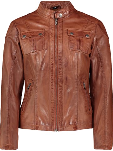 7eleven Lederjacke "Natia" in Hellbraun