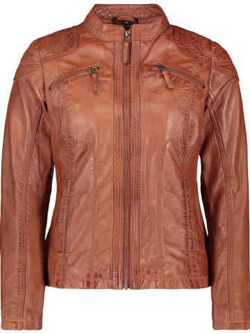 7eleven Lederjacke "Zebo" in Hellbraun