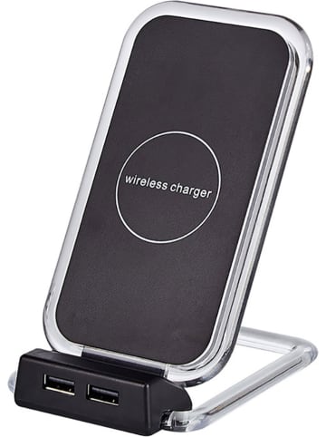 SmartCase Qi-Induktions-Ladestation in Schwarz/ Transparent