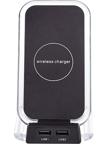 SmartCase Qi-Induktions-Ladestation in Schwarz/ Transparent