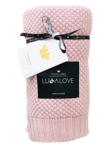 Lullalove Kocyk w kolorze jasnoróżowym