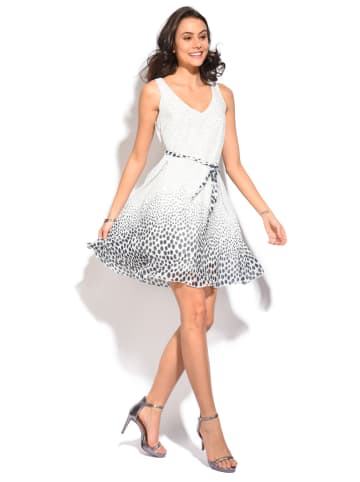 ASSUILI Sukienka "Fanie" w kolorze biało-granatowym