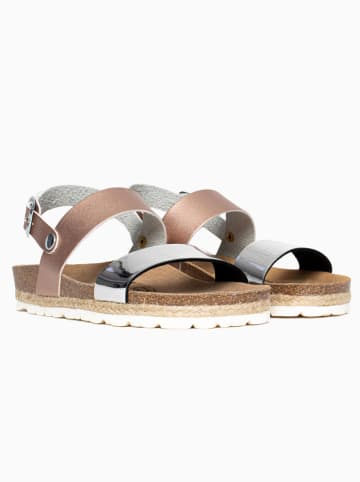 Sunbay Sandalen "Leila" in Silber/ Bronze