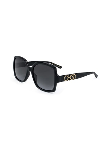 Jimmy Choo Damen-Sonnenbrille in Schwarz/ Dunkelblau