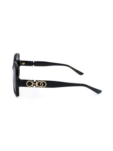 Jimmy Choo Damen-Sonnenbrille in Schwarz/ Dunkelblau