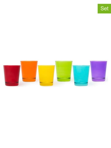 Trendy Kitchen by EXCÉLSA 6er-Set: Gläser "Portofino" in Bunt - 300 ml