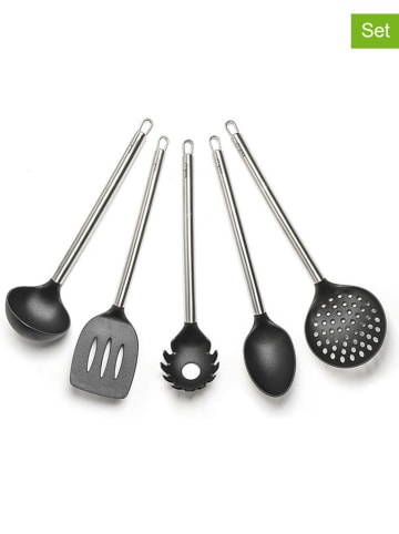 Trendy Kitchen by EXCÉLSA 5-częściowy zestaw przyborów kuchennych w kolorze szarym
