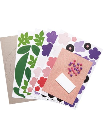 folia PAPER Bastelset "Blütenkranz" in Bunt