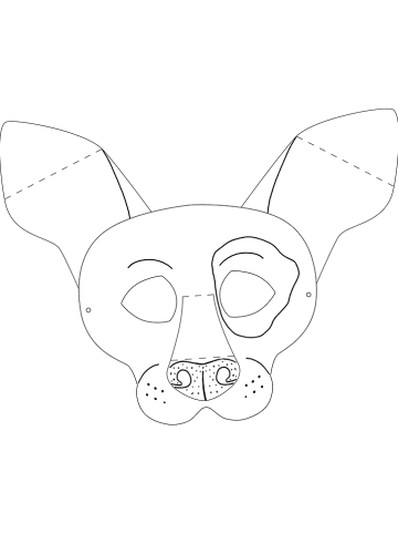 folia PAPER Kindermaskers "Dieren" wit - 6 stuks