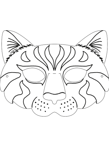 folia PAPER Kindermasken "Tiere" in Weiß - 6 Stück