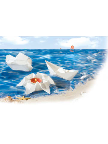folia PAPER Schwimmpapier in Weiß - 20 Blatt - (L)20 x (B)20 cm