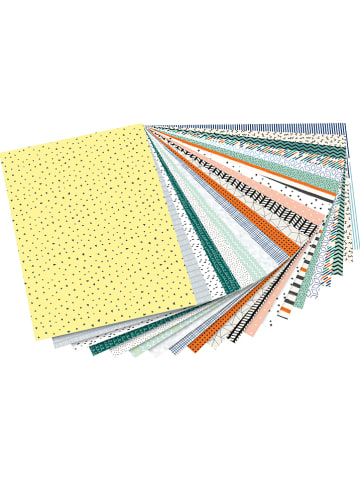 folia PAPER Blok arkuszy ozdobnych (20 szt.) "Minimalist" ze wzorem - 34 x 24 cm