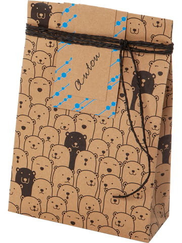 folia PAPER Blok arkuszy ozdobnych (20 szt.) "Kraft paper" w kolorze jasnobrązowym - A4