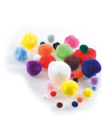 folia PAPER Pompons in Bunt - 100 Stück