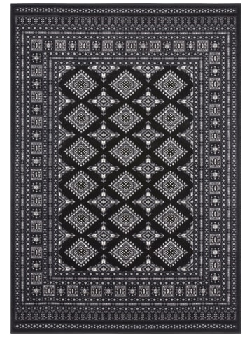 Nouristan Laagpolig tapijt "Sao Buchara" zwart