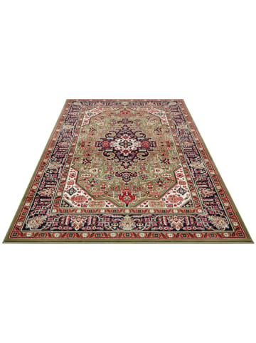 Nouristan Kurzflor-Teppich "Skazar" in Beige/ Grün