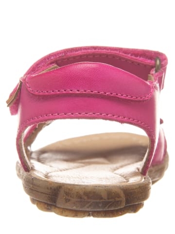 Naturino Skórzane sandały w kolorze fuksji