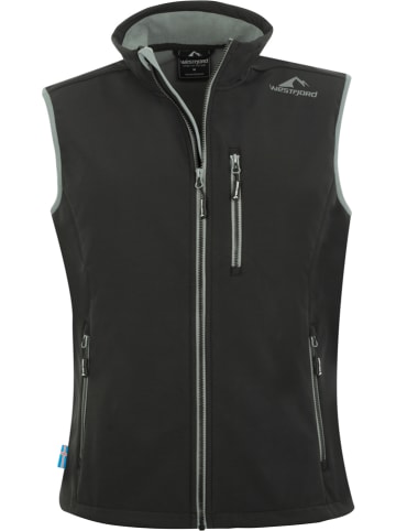 Westfjord Softshellbodywarmer "Eldfjall" zwart