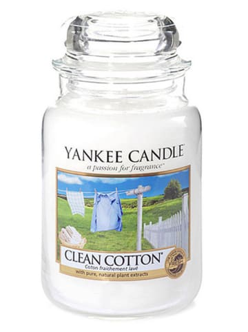 Yankee Candle Duża świeca zapachowa - Clean Cotton - 623 g