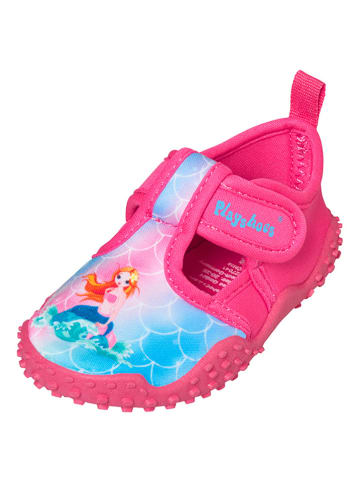 Playshoes Buty kąpielowe w kolorze różowym z wzorem