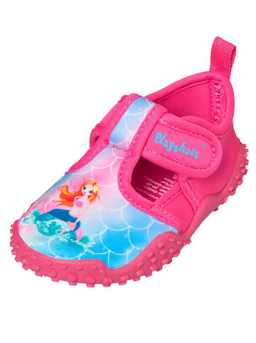 Playshoes Buty kąpielowe w kolorze różowym ze wzorem