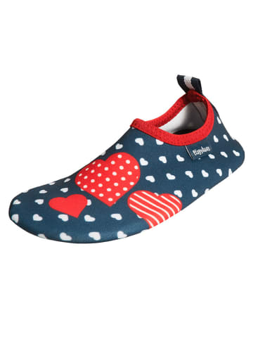 Playshoes Buty kąpielowe w kolorze granatowym ze wzorem