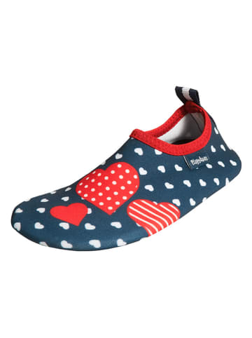 Playshoes Buty kąpielowe w kolorze granatowym ze wzorem