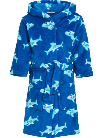 Playshoes Bademantel "Hai" in Blau