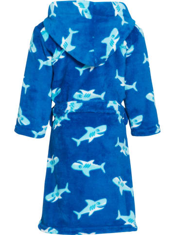 Playshoes Bademantel "Hai" in Blau