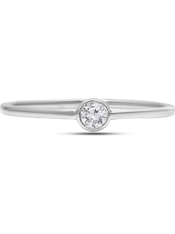 Vittoria Jewels Witgouden ring met diamant