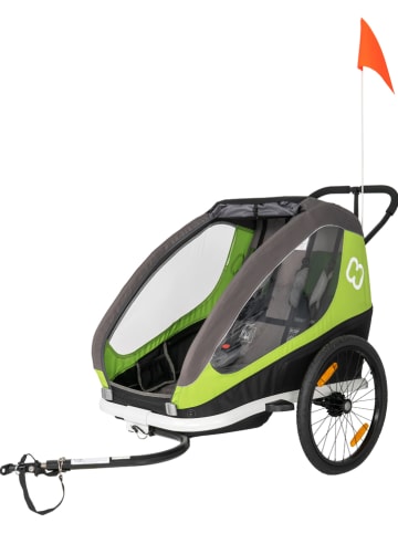 Hamax Przyczepka sportowa 2w1 "Traveller" w kolorze szaro-zielonym